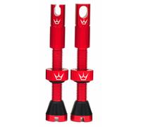 Chris King Peaty´s Tubeless Valves Rosso 60 mm
