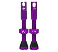 Peaty's Set Valvole Tubeless Chris King MK2 Presta 60 mm Lega 7075 Viola