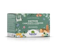 VALVERBE Detox Carciofo e Limone Biologico 20 Filtri - Pacco da 6-180 g