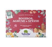 Valverbe Rooibos Agrumi e Spezie Tisana biologica per il rilassamento, 20 filtri