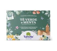 Valverbe Tisana Tè Verde e Menta, 20 filtri