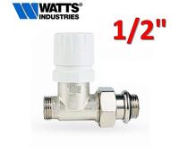 Valvola 1/2'' diritta attacco rame multistrato per calorifero termostatizzabile