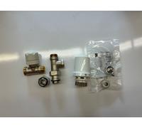 VALVOLA 1/2 DIRITTO ATTAC.RAME DETENTORE TESTA TERMOSTATICA E RACCORDI HONEYWELL