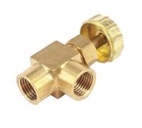 Valvola, 1 PZ 1/8" 1/4" BSP Femmina Dritto/Gomito Valvola a spillo in ottone con tappo pneumatico(1/8",Elbow Type)