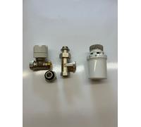 VALVOLA 3/8 DIRITTO ATTAC.FERRO SQUADRA DETENTORE E TESTA TERMOSTATICA HONEYWELL
