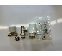 VALVOLA 3/8 DIRITTO ATTAC.RAME DETENTORE TESTA TERMOSTATICA E RACCORDI HONEYWELL