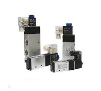Valvola 4V110-06 4V210-08 4V310-10 4V410-15 Elettromagnetica 2 posizioni 5 vie Valvole pneumatiche 1/4 DC12V DC24V Elettrovalvola 5/2(5V,4V110-06)