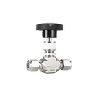 Valvola A Ago Inox 316 Coperchio Integrale Passaggio Dritto | Regolazione Precisa, Tenuta Affidabile, Montaggio Semplice(8 mm)