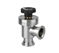 Valvola A Battente For Vuoto 1 Pezzo, KF16 KF25 KF40 KF50, Guarnizione In Gomma Al Fluoro + Acciaio Inossidabile 304, Deflettore Angolare Manuale Tipo L - Lucidatura A Specchio(KF40)