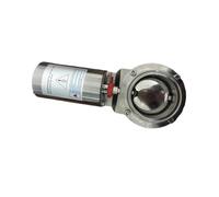 Valvola a farfalla a comando pneumatico da 3" e 4" Tri Clamp in acciaio inossidabile 304 con posizionatore(4 Inch)