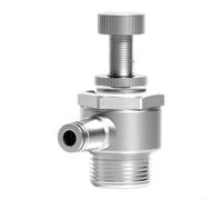 Valvola a farfalla a connessione rapida con filettatura M5 per la regolazione della velocità, progettata per adattarsi a tubazioni di diametro esterno di 6 mm e porte multiple tra cui 1/8", 1/4", 3/8