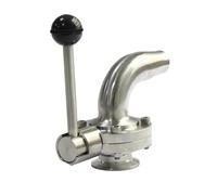 Valvola a farfalla a gomito da un lato, 2" Tri Clamp, 45 mm-51 mm, in acciaio inossidabile SS304(45mm)