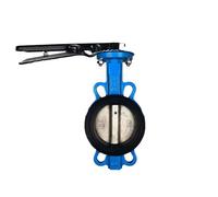 Valvola A Farfalla A Leva Manuale Con Maniglia In Ferro, Corpo In Ghisa E Guarnizione In Gomma, DN50-DN250, 1 Pezzo, 1,0 MPa For Sistemi Idrici (uso Edile/industriale/agricolo)(DN125)