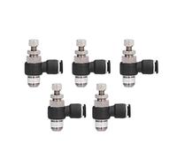 Valvola a farfalla ad angolo retto tipo L Raccordo rapido Comoda valvola di controllo del flusso d'aria a gomito per apparecchiature di automazione Filettatura maschio Materiale (8-01)