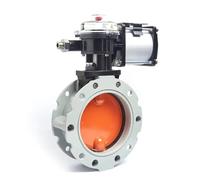 Valvola a farfalla antipolvere pneumatica a in lega di alluminio Impianto miscelazione del cemento Speciale DN100 200 300(DN200)