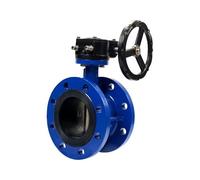 Valvola A Farfalla Con Flangia For Turbina, Valvola Manuale Con Tenuta Morbida In NBR, Corpo In Ghisa Duttile, 1 Pezzo - Pressione Nominale Di 1,6 MPa For Uso Industriale E Edile(DN125)