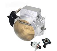 Valvola a farfalla elettrica in alluminio argento da 92 mm/102 mm con TPS IAC compatibile GM Chevy Gen III LS1 LS2 LS3 LS6 LS7 LSX LS710091(92mm Silver)