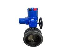 Valvola a farfalla flangiata elettrica DN80 3" D941X in ghisa, valvola di commutazione in acciaio inossidabile, valvola dell'acqua, valvola dell'aria 4-20MA normalmente aperta(Dn80 On-off,DC24V)