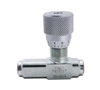 Valvola a farfalla idraulica a due vie Serie di valvole controllo del flusso idraulico - Velocità regolabile con attacco G3/8(G3 8)