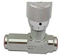 Valvola a farfalla idraulica a due vie Valvola a farfalla G1/4 G3/8 G1/2-L doppia regolazione della velocità del cilindro di ingresso e uscita(G1-2)