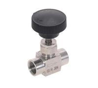 Valvola a farfalla idraulica a due vie Valvola a spillo in acciaio inossidabile S304 1/8'' 1/4'' 1/2'' filettatura interna(3/8")