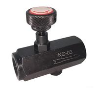 Valvola a farfalla idraulica con design filettato per prestazioni stabili di controllo del flusso sotto i 250 Kgfcm2 Pressione massima KC-02 KC-03 KC-04 KC-06 KC-08 (KC-03)