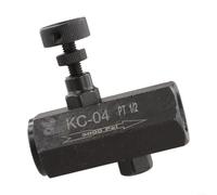 Valvola a farfalla idraulica unidirezionale in acciaio ad alto tenore di carbonio, pressione nominale 3000 PSI per regolazione del flusso industriale (1/2" KC-04)