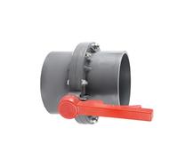Valvola A Farfalla In PVC Da 90mm, 110mm, 125mm, 160mm E 200mm, Attacco A Saldare, Maniglia In Plastica/zincata, For Un Controllo Efficiente Dell'acqua Di Irrigazione(Plastic handle,90mm)