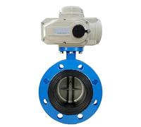 Valvola a farfalla motorizzata con flangia in ghisa duttile EPDM da 5 pollici, attuatore elettrico DN125 220V, controllo elettronico(3 In-Casting-,Low Pressure)