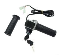 Valvola a farfalla per ebike da 24 V 36 V con display LCD e chiave di blocco per avviare un'accelerazione affidabile e un controllo sicuro della velocità (36 V)