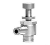 Valvola a farfalla per il controllo della velocità, con filettatura M5 e raccordi a connessione rapida multi formato per tubi da 6 mm, design robusto in acciaio inossidabile (SL6-03)
