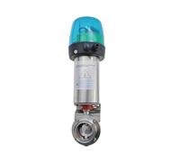 Valvola a farfalla pneumatica a tre morsetti da 1,5" 2" Tipo di interruttore intelligente Valvola a farfalla pneumatica a singolo effetto con testa intelligente (ghiera OD63mmx77.5)