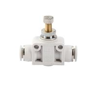 Valvola a farfalla pneumatica SA-4/6/8/10/12 mm, accessori per connettore dell'aria pneumatica, valvola di controllo, tubo OD, connettore pneumatico push-in in plastica, 5 pezzi (SA-4 mm)