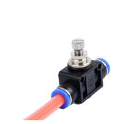 Valvola a farfalla pneumatica SA Valvola a sfera di controllo della velocità Tubo dell'acqua Connettore a pressione 4mm 6mm 8mm 10mm Regolazione del flusso d'aria(8mm)
