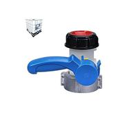 Valvola a farfalla S60x6 da 2 pollici in HDPE con dado da 70 mm per serbatoio IBC da 1000 litri (sostituzione).