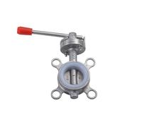 Valvola a farfalla sanitaria in acciaio inossidabile SS201/SS304 DN80/DN100/DN125/DN150 for la produzione di birra artigianale(Dn100,SS304)