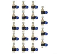 Valvola a farfalla SL Push Fit per regolazione della velocità del cilindro pneumatico con design compatto L e connessioni filettate sigillate in PTFE (SL8-04)