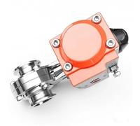 Valvola a farfalla Tri-Clamp da 1/2" a 2" con doppio attuatore pneumatico, operatore pneumatico in acciaio inossidabile, valvola a farfalla sanitaria(OD19)