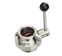 Valvola a farfalla Tri Clamp da 2"" 51mm in acciaio inossidabile SS304 da 2""