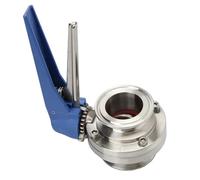 Valvola a farfalla Tri-Clamp da 3/4" 1" 1-1/2" 2" in acciaio inossidabile SS304 1,5" con grilletto a pressione(45mm Ferrule 64)
