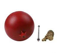 Valvola a galleggiante automatica di controllo del livello dell'acqua per serbatoi d'acqua, torri e caldaie Corpo in ottone con sfera galleggiante in plastica (DN15)