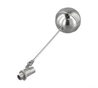 Valvola a galleggiante automatica in acciaio inox DN15 DN20 DN25 con serbatoio a sfera per il controllo del livello dell'acqua per olio e acqua, guarnizione robusta, sfiato 1 pezzo (DN15)