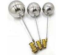Valvola a galleggiante con rubinetto a sfera, WC con stelo in acciaio inossidabile a sfera 1/2" 3/4" 1"(DN15)