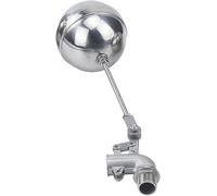 Valvola a galleggiante in acciaio inox, regolabile a gomito a 90 gradi, valvola a sfera flottante per cisterna e serbatoi di espansione, controllo del flusso, 1,3 cm