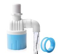 Valvola a galleggiante per serbatoi dell'acqua 3/4 ", ingresso dell'acqua superiore, valvola automatica a galleggiante con attacco superiore in plastica per laghetti da pesca, piscine, abbeveratoio