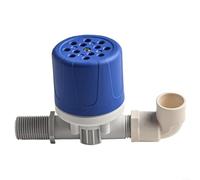 Valvola a galleggiante per serbatoio dell'acqua con controllo automatico del livello dell'acqua, attacco filettato maschio G1/2, adatto per piscine ed edifici (1/2" - ingresso laterale)