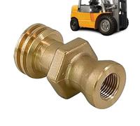 Valvola a gas propano, maschio Fitting, 5,12 x 3,54 x 1,57 Inch Adapter with Secure Threading, Metal propano Coupler, Heavy Duty Connector with Solid Design, Cooking Accessory for Camping