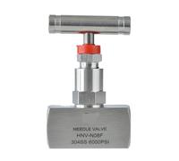 Valvola a globo con ago di intercettazione in acciaio inossidabile 304 ad alta pressione NPT femmina da 1/4 3/8 1/2 pollici J13-320P 1 pz(1/2",BSP)