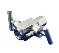 Valvola a globo con manometro in acciaio inossidabile 1/2" - Valvola a spillo M20*1.5 1 pezzo(B Type)