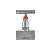 Valvola a globo con spillo di intercettazione in acciaio inossidabile 304 ad alta pressione da 1/4 3/8 1/2 pollici NPT J13-320P 1 pz(3/8",BSP)